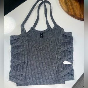 Grey crop top